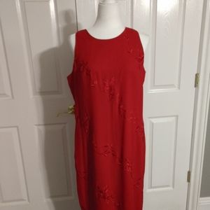 Classic Lady in Red formal beaded gown